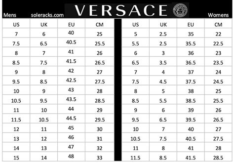 versace size 42|versace size conversion chart.